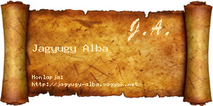 Jagyugy Alba névjegykártya